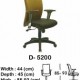 Kursi Staff & Sekretaris Indachi D-5200