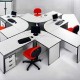 Meja Staff 4 Orang