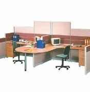 Partisi Kantor Uno Exclusive 2 Staff Configuration