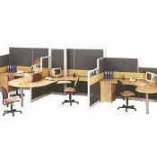 Partisi Kantor Uno Exclusive 3 Staff Configuration