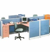 Partisi Kantor Uno Exclusive 4 Staff Configuration