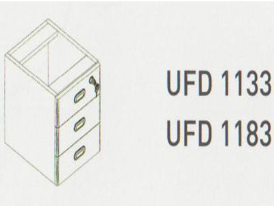 Meja Kantor Uno ( Hanging Drawer) UFD 1133 & UFD 1183 ( Classic Series )