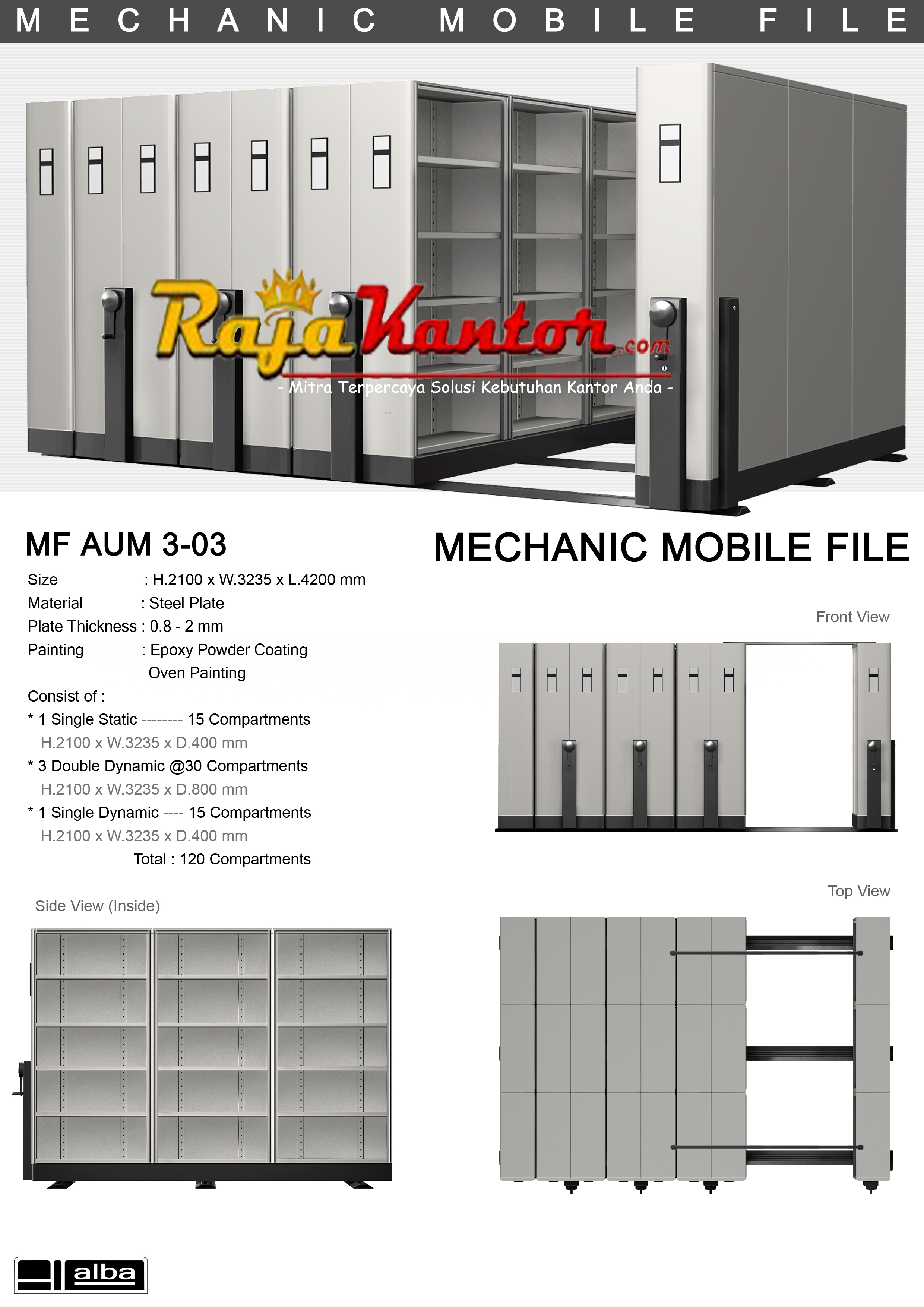 Mobile File Mekanik Alba MF AUM 3-03 ( 120 Cpts )