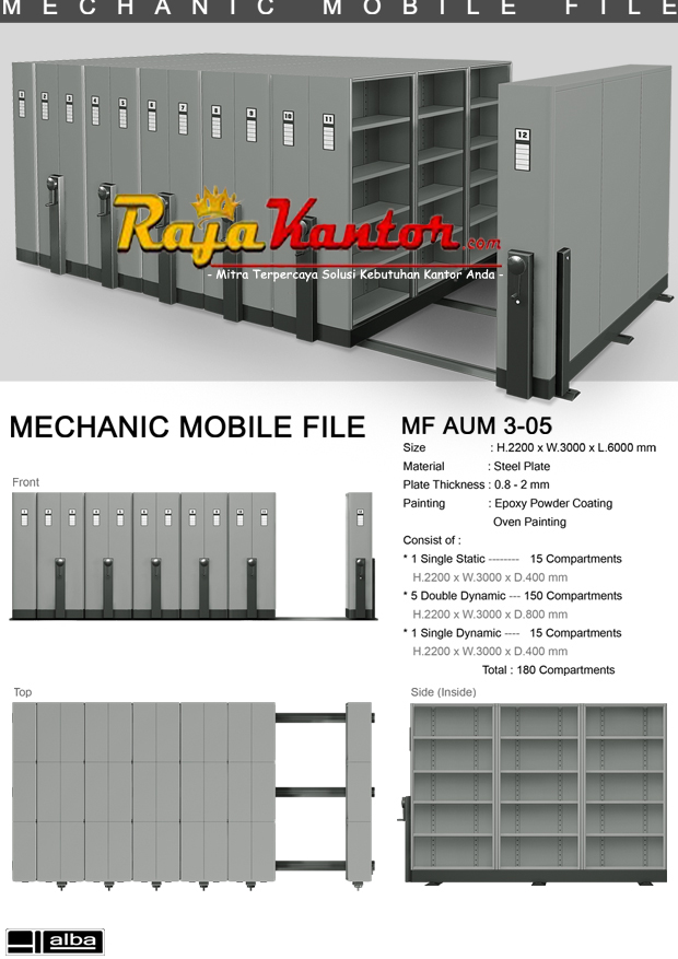 Mobile File Mekanik Alba MF AUM 3-05 B ( 180 Cpts )